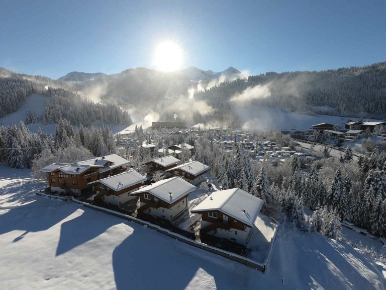 Feriendorf Wallenburg winterpanorama